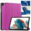 Tablethoes en Screenprotector geschikt voor Samsung Galaxy Tab A9 Plus (2023) - Tri-fold hoes met Auto/Wake functie - Paars