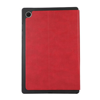 Case2go Case2go - Tablet hoes geschikt voor Samsung Galaxy Tab A9 Plus - Book Case met Soft TPU Houder - Rood