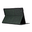 Case2go - Tablet hoes geschikt voor Samsung Galaxy Tab A9 Plus - Book Case met Soft TPU Houder - Donker Groen