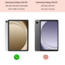 Hoozey - Tablet hoes geschikt voor Samsung Galaxy Tab A9+ (2023) - 11 inch - Sleep cover - Marmer print - Grijs / Goud