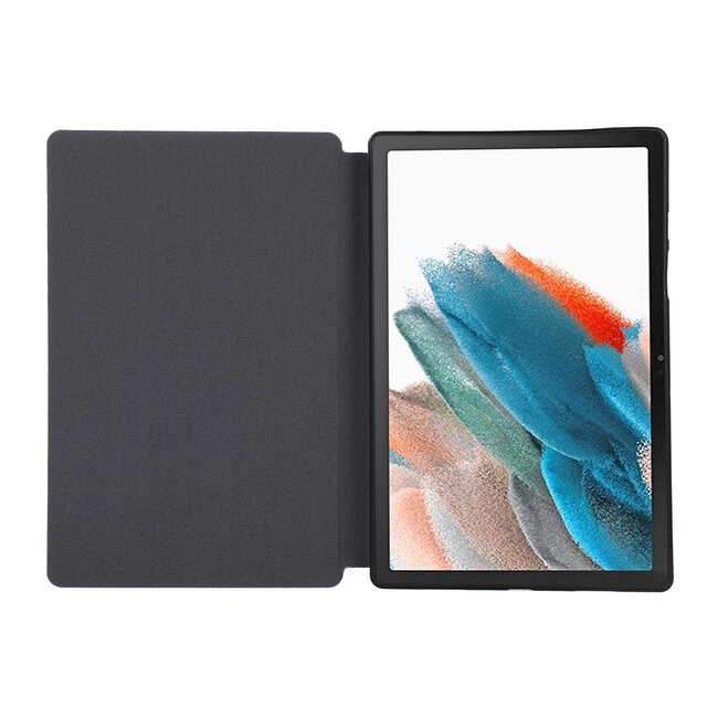 Case2go - Tablet hoes geschikt voor Samsung Galaxy Tab A9 - Book Case met Soft TPU Houder - Zwart