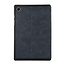 Case2go - Tablet hoes geschikt voor Samsung Galaxy Tab A9 - Book Case met Soft TPU Houder - Donker Blauw
