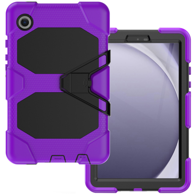 Tablet Hoes geschikt voor Samsung Galaxy Tab A9 (2023) - 8.7 Inch - Extreme Armor Case - Paars