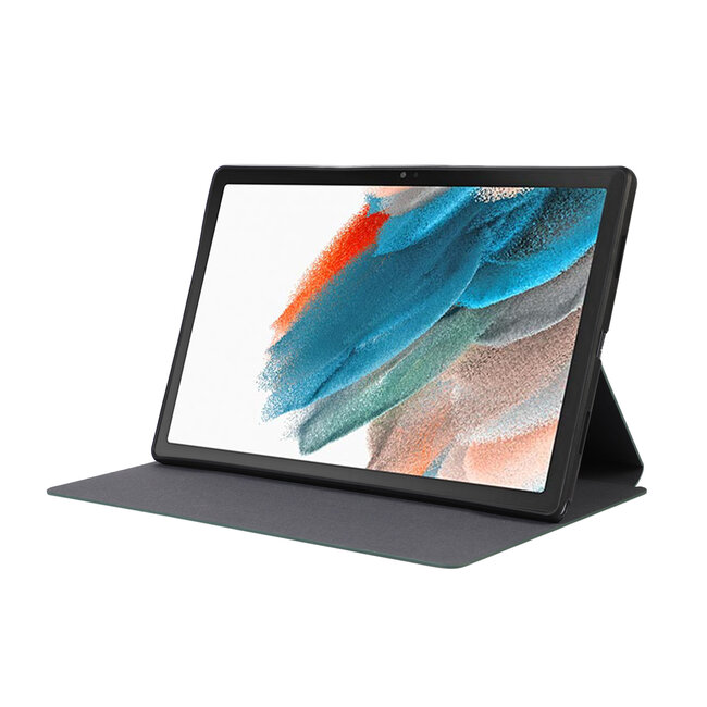 Case2go - Tablet hoes geschikt voor Samsung Galaxy Tab A9 - Book Case met Soft TPU Houder - Donker Groen