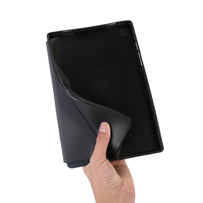 Case2go - Tablet hoes geschikt voor Samsung Galaxy Tab A9 - Book Case met Soft TPU Houder - Donker Groen