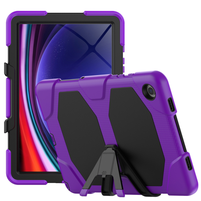 Tablet Hoes geschikt voor Samsung Galaxy Tab A9 Plus (2023) - Extreme Armor Case - Paars