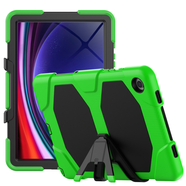 Tablet Hoes geschikt voor Samsung Galaxy Tab A9 Plus (2023) - Extreme Armor Case - Groen