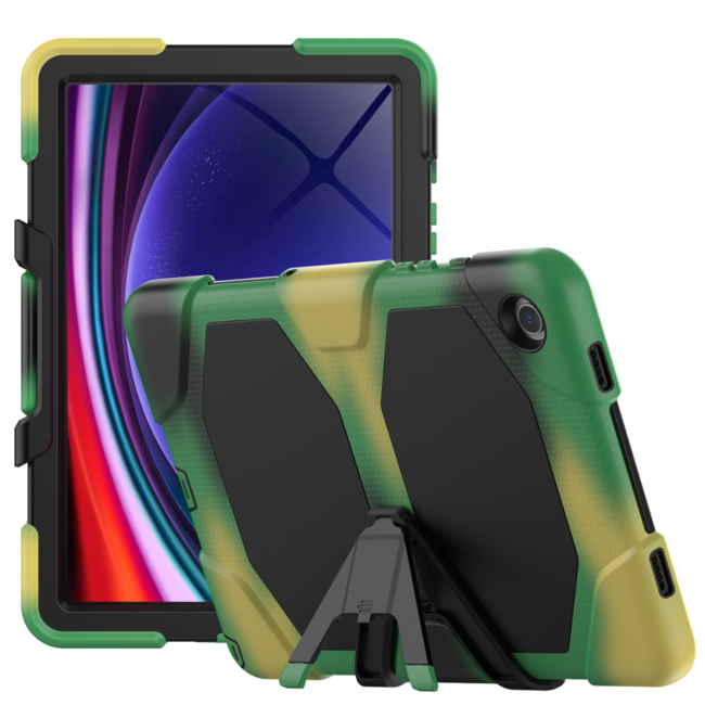 Tablet Hoes geschikt voor Samsung Galaxy Tab A9 Plus (2023) - Extreme Armor Case - Camouflage