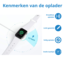 Case2go - Oplaadkabel geschikt voor Apple Watch Series 1 / 2 / 3 / 4 / 5 / 6 / 7 / 8 / SE - USB-kabel - 1.00 meter - Wit