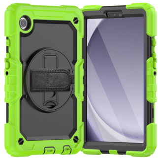 Case2go Case2Go - Hoes geschikt voor Samsung Galaxy Tab A9 (2023) - Strap B Case - Groen