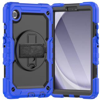 Case2go Case2Go - Hoes geschikt voor Samsung Galaxy Tab A9 (2023) - Strap B Case - Blauw