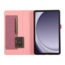 Case2go - Tablet hoes geschikt voor Samsung Galaxy Tab A9 Plus - Bookcase van spijkerstof met pasjeshouder - Roze