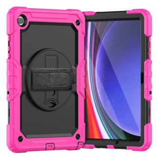 Case2go Case2Go - Hoes geschikt voor Samsung Galaxy Tab A9 Plus (2023) - Strap B Case - Roze