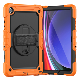 Case2go Case2Go - Hoes geschikt voor Samsung Galaxy Tab A9 Plus (2023) - Strap B Case - Oranje