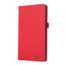 Case2go - Tablet hoes geschikt voor Samsung Galaxy Tab A9 - Bookcase van spijkerstof met pasjeshouder - Rood