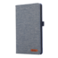 Case2go - Tablet hoes geschikt voor Samsung Galaxy Tab A9 - Bookcase van spijkerstof met pasjeshouder - Blauw