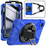 Case2Go- Tablet Hoes geschikt voor Samsung Galaxy Tab A9 (2023) - Hand Strap Heavy Armor Case - Blauw