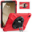 Case2Go- Tablet Hoes geschikt voor Samsung Galaxy Tab A9 Plus (2023) - Hand Strap Heavy Armor Case - Rood