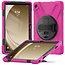 Case2Go- Tablet Hoes geschikt voor Samsung Galaxy Tab A9 Plus (2023) - Hand Strap Heavy Armor Case - Magenta