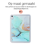 Hoozey - Tablet hoes geschikt voor Samsung Galaxy Tab A9+ (2023) - 11 inch - Tablet hoes - Marmer print - Turquoise