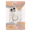 Hoozey - Hoesje geschikt voor Apple iPhone 15 - Marble Ring Case - Hoes met magnetische ringhouder - Wit