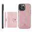 CaseMe - Telefoonhoesje geschikt voor Apple iPhone 15 Pro - Back Cover - Met Magnetische Pasjeshouder - Roze