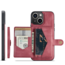 CaseMe - Telefoonhoesje geschikt voor Apple iPhone 15 Plus  - Back Cover - Met Magnetische Pasjeshouder - Rood