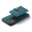 CaseMe - Telefoonhoesje geschikt voor Apple iPhone 15 - Back Cover - Met Magnetische Pasjeshouder - Blauw
