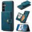 CaseMe CaseMe - Telefoonhoesje geschikt voor Samsung Galaxy S24 - Back Cover - Met Magnetische Pasjeshouder - Blauw