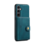 CaseMe - Telefoonhoesje geschikt voor Samsung Galaxy S24 - Back Cover - Met Magnetische Pasjeshouder - Blauw
