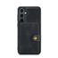 CaseMe - Telefoonhoesje geschikt voor Samsung Galaxy S24 - Back Cover - Met Magnetische Pasjeshouder - Zwart