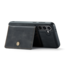 CaseMe - Telefoonhoesje geschikt voor Samsung Galaxy S24 - Back Cover - Met Magnetische Pasjeshouder - Zwart