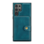 CaseMe - Telefoonhoesje geschikt voor Samsung Galaxy S24 Ultra - Back Cover - Met Magnetische Pasjeshouder - Blauw