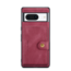 CaseMe - Telefoonhoesje geschikt voor Google Pixel 8 - Back Cover - Met Magnetische Pasjeshouder - Rood