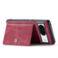 CaseMe - Telefoonhoesje geschikt voor Google Pixel 8a - Back Cover - Met Magnetische Pasjeshouder - Rood