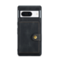 CaseMe - Telefoonhoesje geschikt voor Google Pixel 8a - Back Cover - Met Magnetische Pasjeshouder - Zwart