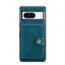 CaseMe - Telefoonhoesje geschikt voor Google Pixel 8a - Back Cover - Met Magnetische Pasjeshouder - Blauw