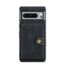 CaseMe - Telefoonhoesje geschikt voor Google Pixel 8 Pro - Back Cover - Met Magnetische Pasjeshouder - Zwart