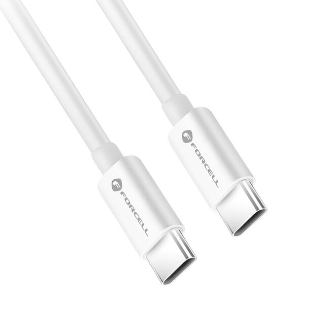 Forcell - USB-C naar USB-C - Universele Snellader geschikt voor USB-C apparaten - 2 Meter - 100W - Wit