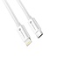 Forcell - USB-C naar Lightning - Snel lader geschikt voor Lightning en USB-C apparaten - 1 Meter - 30W - Wit