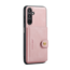 CaseMe - Telefoonhoesje geschikt voor Samsung Galaxy A14 - Back Cover - Met Magnetische Pasjeshouder - Roze