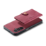 CaseMe - Telefoonhoesje geschikt voor Samsung Galaxy A15 - Back Cover - Met Magnetische Pasjeshouder - Rood