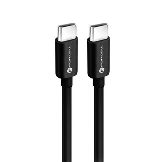 Forcell Forcell - Usb-C naar Usb-C - Universele kabel - Snellader geschikt voor Usb-C apparaten - 2 Meter - 60W - Zwart