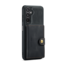 CaseMe - Telefoonhoesje geschikt voor Samsung Galaxy S23 FE - Back Cover - Met Magnetische Pasjeshouder - Zwart