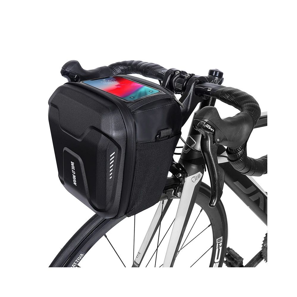 Wildman - Stuurtas - Telefoonhouder/Fietstas - Waterdicht - Touchscreen - Met rits - 3L - Zwart afbeelding