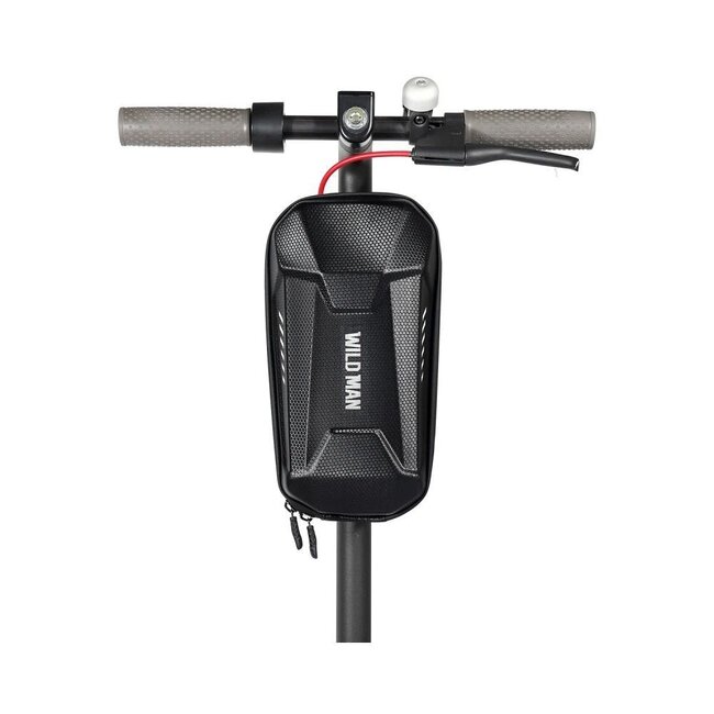 Wildman - Scootertas - Steptas/Fietstas - Waterdicht - Met rits - 3 Liter inhoud - Zwart