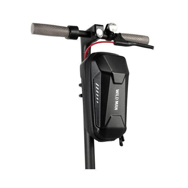 Wildman - Scootertas - Steptas/Fietstas - Waterdicht - Met rits - 3 Liter inhoud - Zwart
