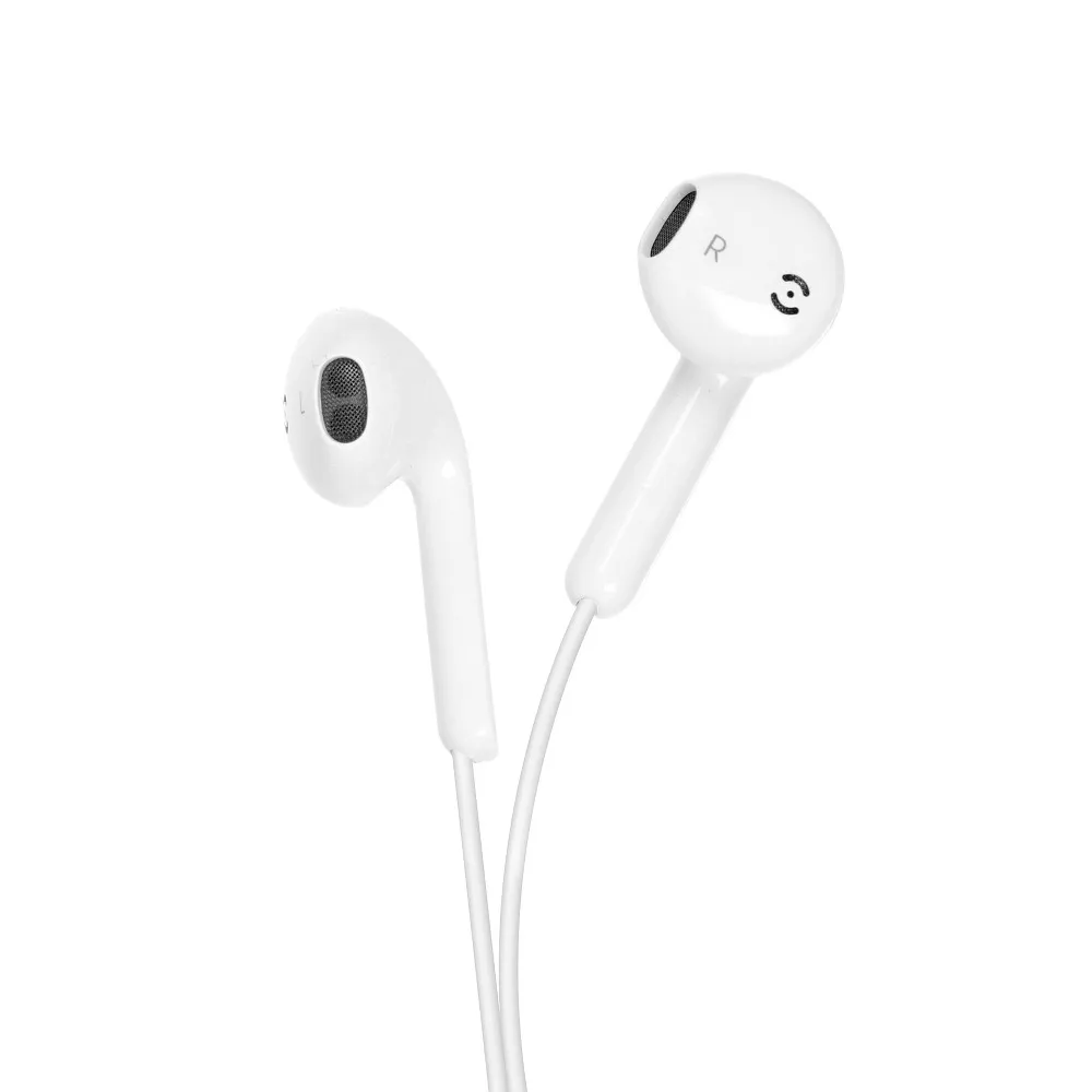 Forcell - Stereo Oordopjes Geschikt voor Apple toestellen - Lightning 8-pin - 1.2 Meter - Wit afbeelding