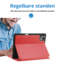 Case2go - Hoes geschikt voor Lenovo Tab M11 -  TB-330FU (2024) - Ultimate Business Book Case  - 11 Inch - Rood