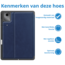 Case2go - Hoes geschikt voor Lenovo Tab M11 -  TB-330FU (2024) - Ultimate Business Book Case  - 11 Inch - Donker Blauw